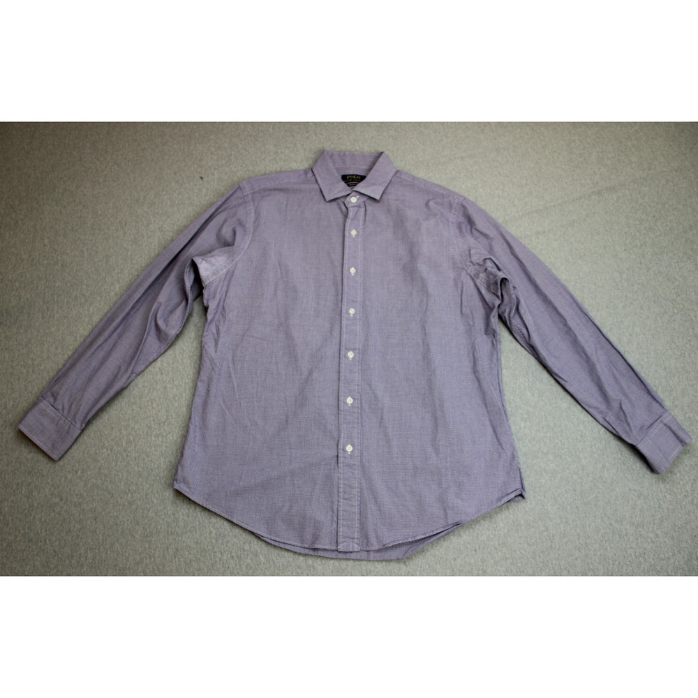 Polo Ralph Lauren Shirt Mens 16.5 - 34/35 100% Cotton Button-Up‎
